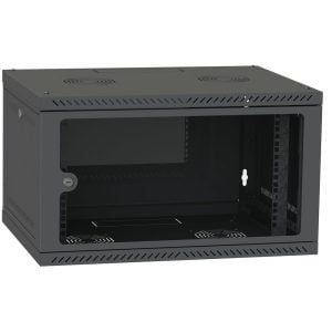 4 HE Serverschrank, Wandgehäuse, mit Glastür, Tiefe 350mm