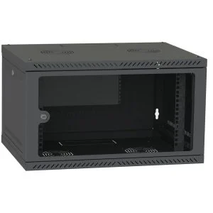 6U Wall Mount Server Cabinet 600 Wide 600 Deep Glass Door