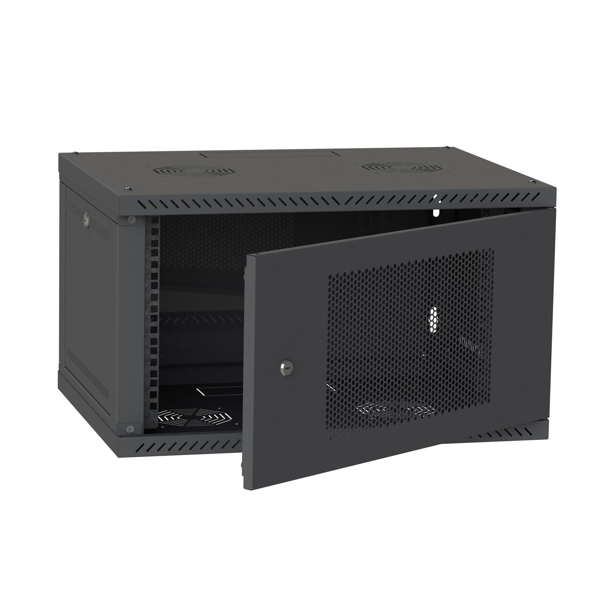 6U Wall Mounted Data Cabinet 600x350 Mesh Door