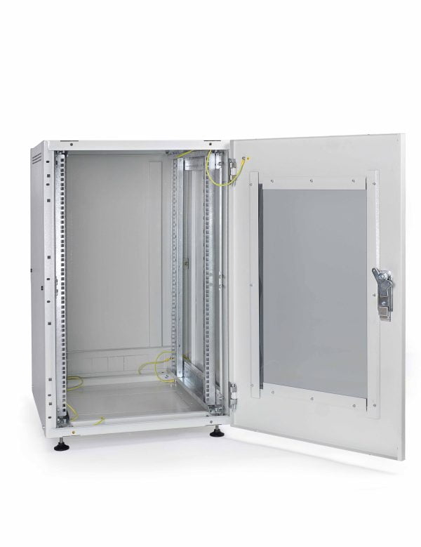Szafy Rack Stojące 19″ 24U 800х800 drzwi szklane (7035)