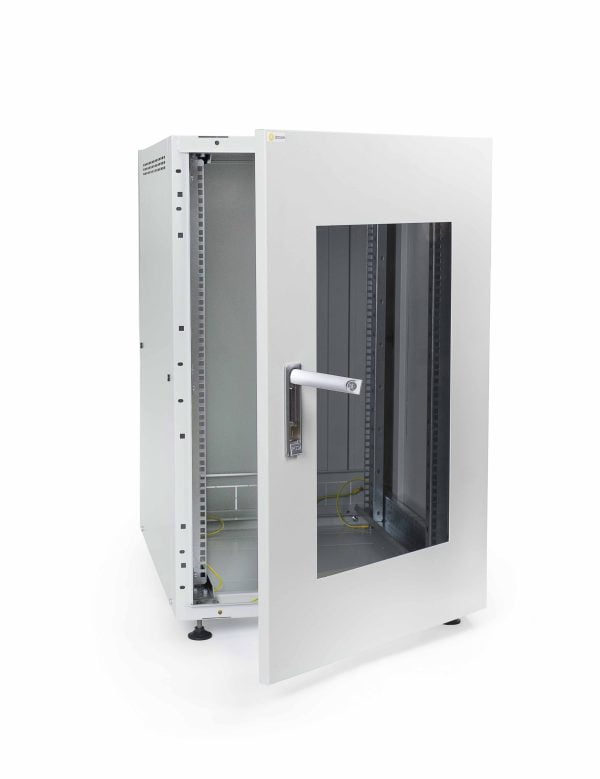 Szafy Rack Stojące 19″ 24U 800х800 drzwi szklane (7035)