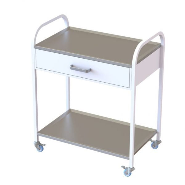 Medyczny stół manipulacyjny (pudełko + półka) MS-101.2