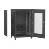 Szafy Rack Stojące 19″ 18U 600 drzwi szklane (9005)