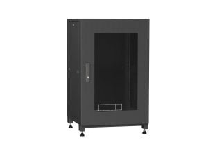 Szafy Rack Stojące 19″ 18U 800 drzwi szklane (9005)