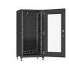 24HE 19Netzwerkschrank Standschränke mit Glastür,Tiefe 800х800mm