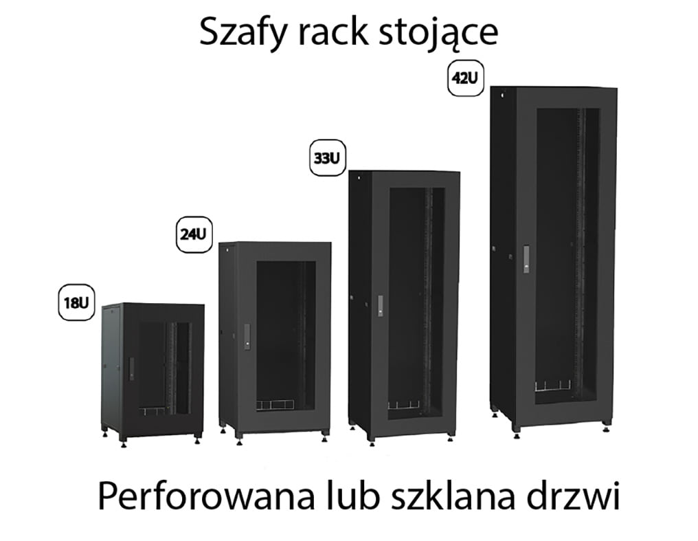 Szafy Rack Stojące - 19" | 18U - 42U | IPCOM-Group